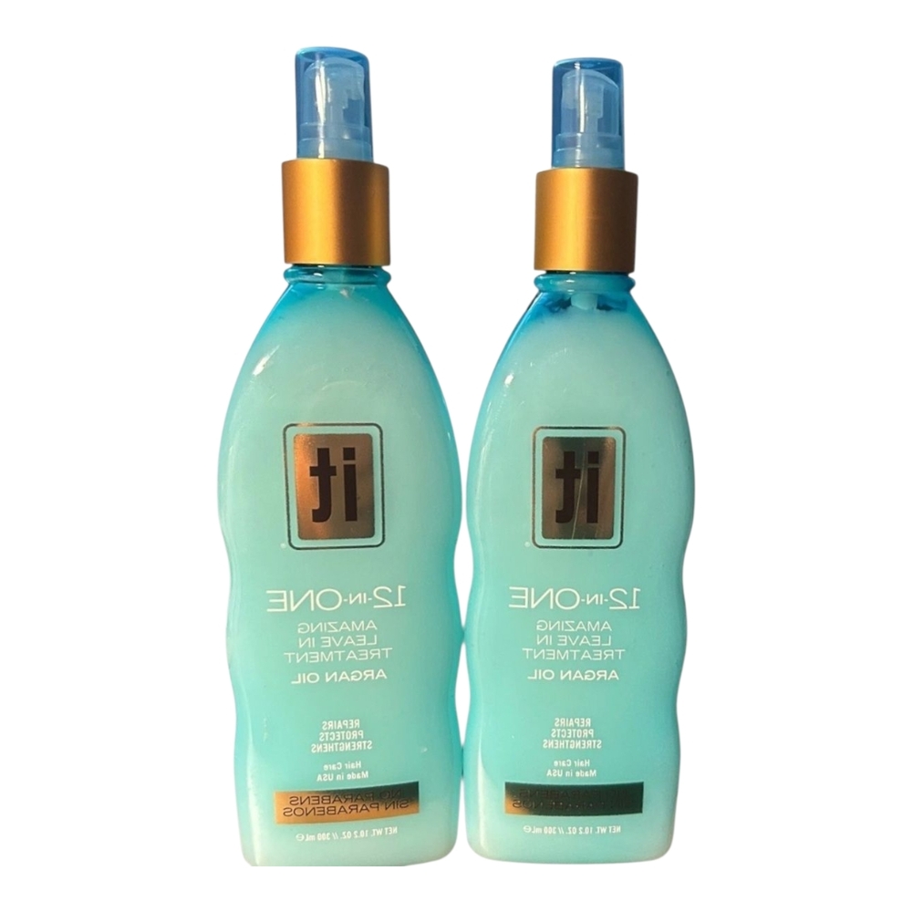 It Haircare 12-in-One Leave in Treatment Moroccan Argan Oil 2 Pack  10.2oz‎ NEW